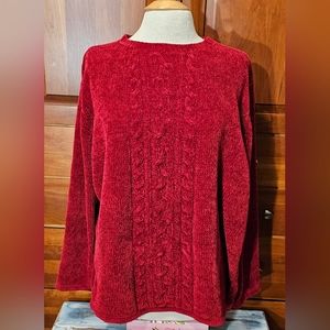 Premier Red Women's Crew Neck Sweater